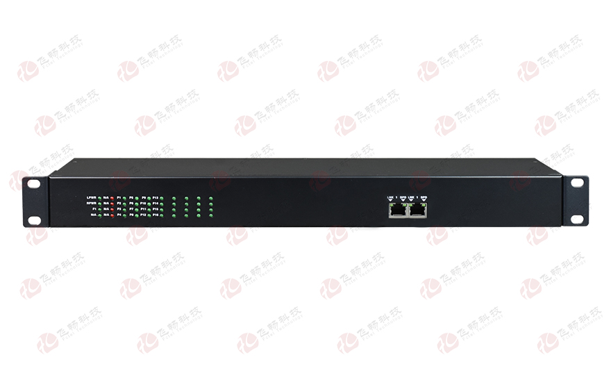 飞畅科技-16路电话（RJ11）+2路千兆以太网 电话光端机