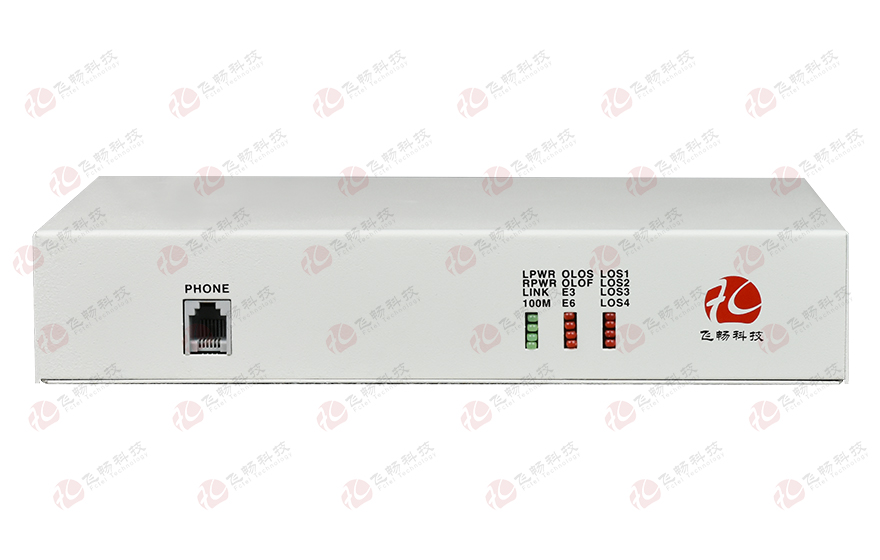 飞畅科技-4E1+1GE PDH光端机(桌面式)