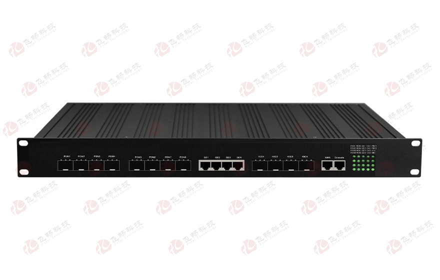 飞畅科技-8口EPON光+4路千兆电+4路万兆光   EPON OLT